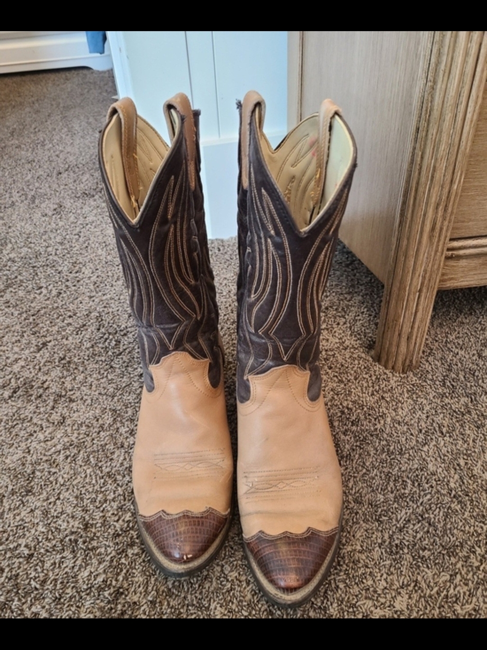 Vintage Texas Cowboy Boots Made In USA